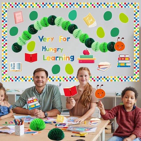 TaoBary 84 Pcs 3D Hot Air Balloon Honeycomb Bulletin Board Set Hot Air Balloon Bulletin Board Cutouts Honeycomb Classroom Bulletin Board Decoratio...