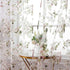BROSHAN Pink Floral Sheer Curtains 78 Inches Long for Living Room, Pretty Flower Print Bedroom Curtain Sheers Transparent Window Curtains 2 Panels...