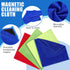 8 Packs Magnetic Cleaning Cloth Microfiber Dry Erase Eraser Magnetic Whiteboard Eraser Washable Dry Erasers for Whiteboard Dry Erase Cloth for Cla...