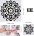 Woohome 18 PCS Reusable Stencils Painting Drawing Mandala, 9 PCS 12 x 12 Inch Painting Template and 9 PCS 6 x 6 Inch Painting Stencils for DIY Roc...