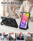 for Samsung Galaxy A03S Phone Case: Built in Hard Kickstand & Touch Protector Military Shockproof TPU Sturdy Soft Rugged Heavy Duty Armor Full Bod...