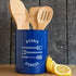 Now Designs Powder-Coated Steell Utensil Crock, Navy Blue, 5x6 inches...