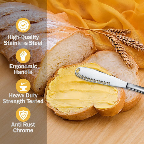 Stainless Steel Butter Knife - A Butter Spreader & Kitchen Gadget...