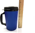 GAMA Electronics 2 ThermoServ Foam Insulated Coffee Mug 20 oz w/Lids (1) Blue & (1) Red...
