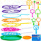 JOYIN Big Bubble Wands Set Bulk for Kids Summer Outdoor Activity Party Favors, 18 Pcs Giant Bubble Maker with Tray, 12" Large, 6 Pcs Bubble Soluti...