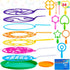 JOYIN Big Bubble Wands Set Bulk for Kids Summer Outdoor Activity Party Favors, 18 Pcs Giant Bubble Maker with Tray, 12" Large, 6 Pcs Bubble Soluti...