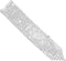 Rosemarie & Jubalee Women's Stunning Silver Tone Mesh And Sparkling Crystal Rhinestone Fringe Tie Pin Statement Making Brooch, 5.25"...