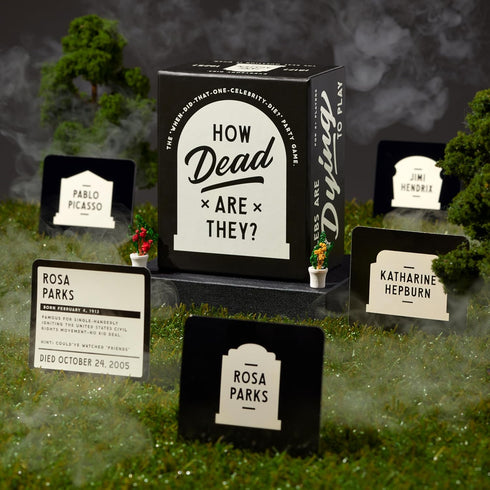 Brass Monkey How Dead are They – Party Game with 350 Game Card Prompts and Trivia Facts to Figure Out When Celebrities Died, 2+ Players...