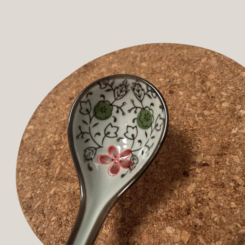 Asian Soup Spoon Ceramic Soup Spoon Long Handle, Japanese Soup Spoon for Pho, Wonton, Noodles, Dumplings, Chinese Ceramic Spoons Ramen Spoon, Set ...
