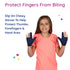 Fun and Function - Original Chewy Gloves - Anti Finger Biting Compression Sensory Gloves - Also Helps Stop Thumb Sucking - Sensory Chew Thumb Guar...