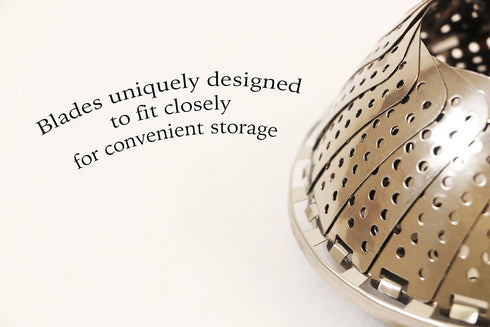 ExcelSteel Foldable Vegetable Steamer, Stainless Steel...