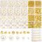 Audab Pearl Beads for Bracelet Making, 970 Pieces Pearl Beads and Gold Spacer Beads for Bracelets and Jewelry Making...