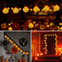 Pumpkin Halloween Decorations Lights, 8.5FT Pumpkin String Lights with 10 LED Waterproof Orange Jack-O-Lantern Lights for Outdoor Indoor Home, Hal...