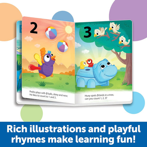 Learning Resources Spike and Friends Counting & Colors Book Set - Ages 18+ Months,6 Pieces,Toddler Learning Toys, Color and Counting Teaching Toys...