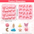 Pastoral Style Silicone Chocolate Mold,16 Cavity Butterfly Bee Flower Moon Star Cloud Handmade Gummy Mold Baking Tool for Candy,Jelly,Soap,Cookie,...