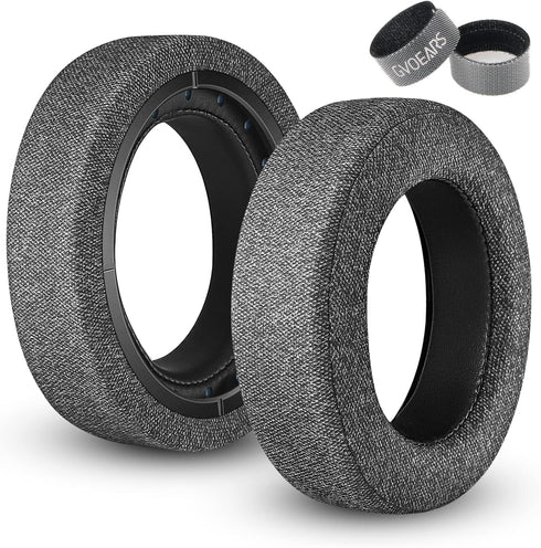 GVOEARS Replacement Ear Pads for Corsair HS70 Pro HS60 HS50, Durable Knitted Gaming Headset Noise Isolation Cushions (Grey)...