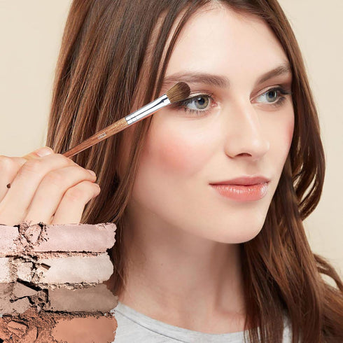 Makeup Brushes Set BUTIYO Eye Make Up Brushes Nature horse hair Concealers Eye shadows Blush Blending Highlight Makeup Brushes 6 Pcs FB-006...