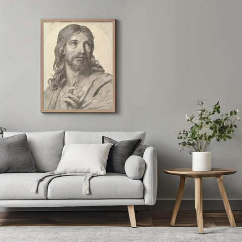 Posterizer 1 pcs-Bust of the Adult Christ painting poster-Religious Posters-Gifts for Christians -Decor for Church, Sunday School Classroom- unfra...
