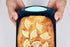 Trudeau Structure Loaf Pan Silicone Bakeware, 8.5" x 4.5", Mint/Black...