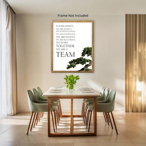 Posterizer 1 pcs-team work inspiring art-Workplace & Office Art-Quotes and Poems- Gift for Boss, Manager -Gift for Entrepreneurs-décor for office ...