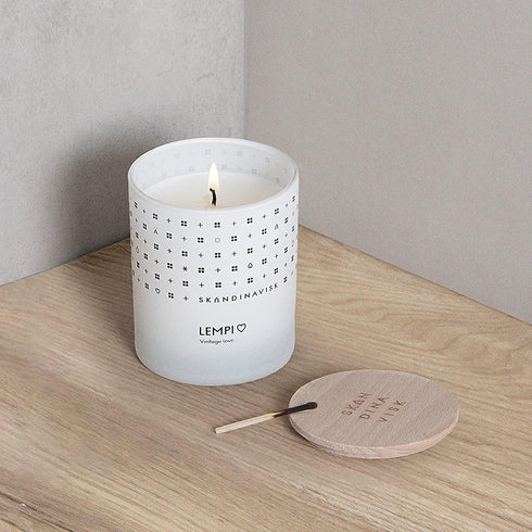 Skandinavisk LEMPI 'Love' Mini Scented Candle. Fragrance Notes: Peony and Rose, Strawberries and Mosses. 2.3 oz....