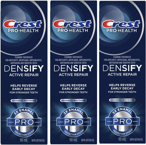 Crest Pro-Health Densify Toothpaste, Advanced Whitening, 3.5 oz (Pack of 3)...