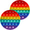Alphabet Pop Fidget Toy Letters ABC Numbers Learning and Educational Toys Round Sensory Toys Popper Games Stress Relief Gifts for Kids 2 Packs Sin...