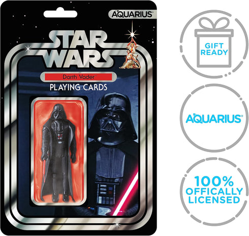Aquarius Star Wars Darth Vader Premium Playing Cards - Darth Vader Themed Deck of Cards for Your Favorite Card Games - Officially Licensed Star Wa...