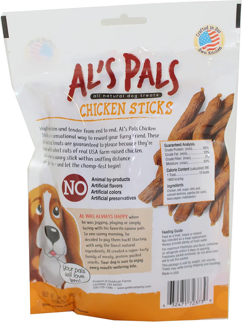 AL's Pals All Natural Dog Treats - Chicken Sticks 7.8 oz. Bag...