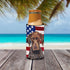 USA American Flag with German Shorthaired Pointer Ultra Beverage Insulators for slim cans...