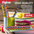 Emoticon Pencils - 36 Pack - Fun & Vibrant Writing Tools with Erasers - Assorted Emote Designs - Birthday Parties, Classroom Prizes, Goody Bag Stu...