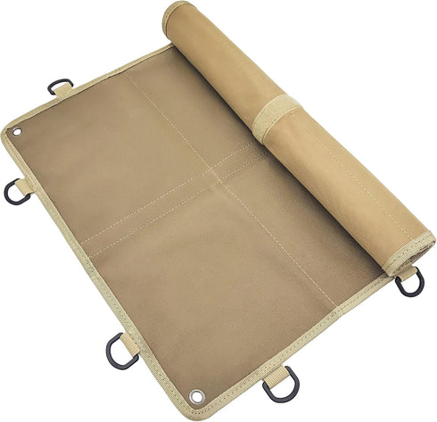 Tactical Badge Board Folding Mat Badge Holder Badge Patch Velvet Fabric Adhesive Sheet Self Adhesive Felt Fabric (Brown)...