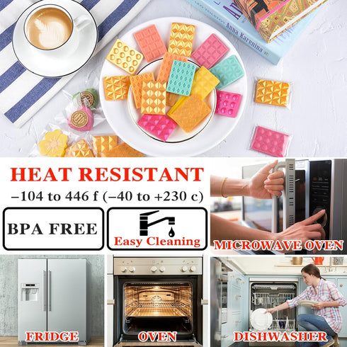 12-Cavity Silicone Break Apart Chocolate Moulds,Silicone Square Mold,Non-Stick Candy Chocolate Bar Mold,Reusable Candy Protein Silicone Chocolate ...