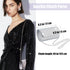 RIOSO 4Pcs Silver Jewelry Set for Women Evening Rhinestone Sparkly Clutch Purse Bag Necklace Earrings Bracelet Silver Formal Prom Costume Sets for...