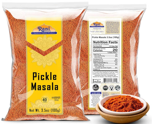 Rani Pickle (Achar) Masala Indian Spice Blend 3.5oz (100g) ~ All Natural | Vegan | Gluten Friendly | NON-GMO | No colors | Indian Origin...