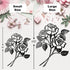 Vivegate Rose Metal Art - Giant Rose Flower Wall Decor for Living Room (Large - 17.5"X13.5")...