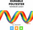 Downtown Pet Supply - Long Dog Leash - Dog Training Leash - Recall & Obedience Dog Training Tools - Nylon - 50 ft - Rainbow Dog Leash...