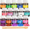 LEOBRO Holographic Chunky Glitter, 15 Colors Craft Glitter for Resin, Nail Body, Jewelry Arts and Crafts, with 5 Mixing Spoons...