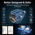USB C Car Charger Fast Charging PD45W QC45W Mini Cigarette Lighter Car Charger USB C Charger Dual Port with 3FT USB C to Lightning Cable, USBC Car...