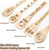 5Pcs Lemon Wooden Cooking Spoons Set, Summer Lemon Theme Kitchen Cooking Utensils Natural Non-Stick Carve Burned Bamboo Spoon Slotted Spatulas Coo...