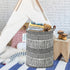 LANGYASHAN Laundry Basket Canvas Fabric Collapsible Organizer Basket for Storage Bin Toy Bins Gift Baskets Bedroom Clothes Children Nursery Hamper...