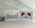 The Grandparent Gift Co. Grandma of Twins Poem White Double Hinged 4 x 6 Photo Frame with Ribbon...