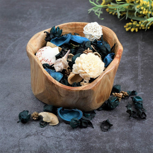 Qingbei Rina Summer Potpourri,Ocean Scent Potpourri Dried Flower,Blue Decorative Bowl Vase Filler, Home Fragrance Sachet, Beach Coastal Breeze Dec...