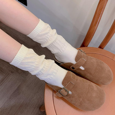 4-Pack,Slouchy Socks for Women,Slouch Crew Socks,Cotton,Scrunch,Can be Stacked or Straightened...