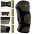 DUJIA Copper Knee Brace for Knee Pain 2 Pack with Patella Gel Pads and Side Stabilizers - Workout,Arthritis Pain Relief and Support (Black+copper,...