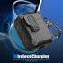RFUNGUANGO for Airpods 2nd and 1st Generation Protective Cases Automatic Pop-up with Safety Lock Clip, Full Body Shockproof Hard Case with Keychai...