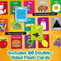 Toddler Flash Cards Baby Cognitive Flashcards for Kids, Learning Alphabet, Numbers, Shapes & Colors, Animals, First Words, Body Parts, Foods, Pres...