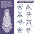 The Quilted Bear Star Quilting Templates - Set of 8 Non-Slip Acrylic Quilt Templates, Ideal Sewing Products, Quilting Tools & Quilting Templates f...