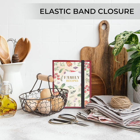 Samsill Plastic Recipe Holder, Recipe Book with Plastic Sleeves, Holds up to 88 Recipe Cards, 4x6 Index Cards, Customizable Cover...
