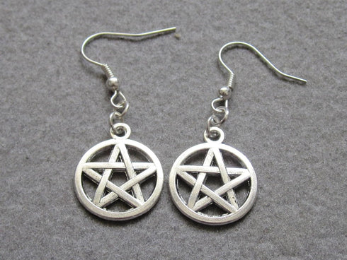 Amulet Earrings,Pentagram Earrings,Cute Five Pointed Star Earrings,Protection Earrings...